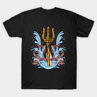 Greek Mythology God Poseidon Trident T-Shirt